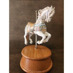 Vintage Carousel Horse Figurine with Music Box - Willitts Inc Melodies